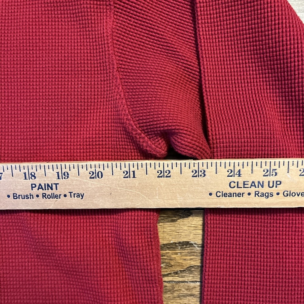 EDDIE‎ BAUER Men's Vintage  THERMAL Crew Neck Pullover XL/XG Waffle Shirt Henley - Picture 8 of 10